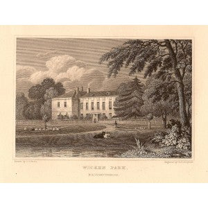 Wicken Park Northamptonshire antique print