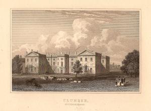 Clumber Park Nottinghamshire antique print