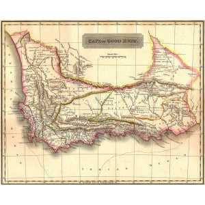 South Africa Cape of Good Hope antique map