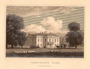 Cokethorpe Park Oxfordshire antique print