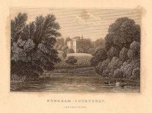Nuneham Courtenay Oxfordshire antique print 1847