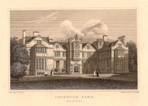 Condover Park Shropshire antique print 1847