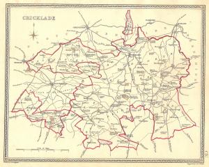 Cricklade Wiltshire antique map published 1835