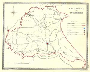 Yorkshire East Riding antique map 1835
