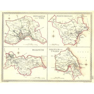 Newcastle Upon Tyne North Shields Morpeth Berwick Upon Tweed map