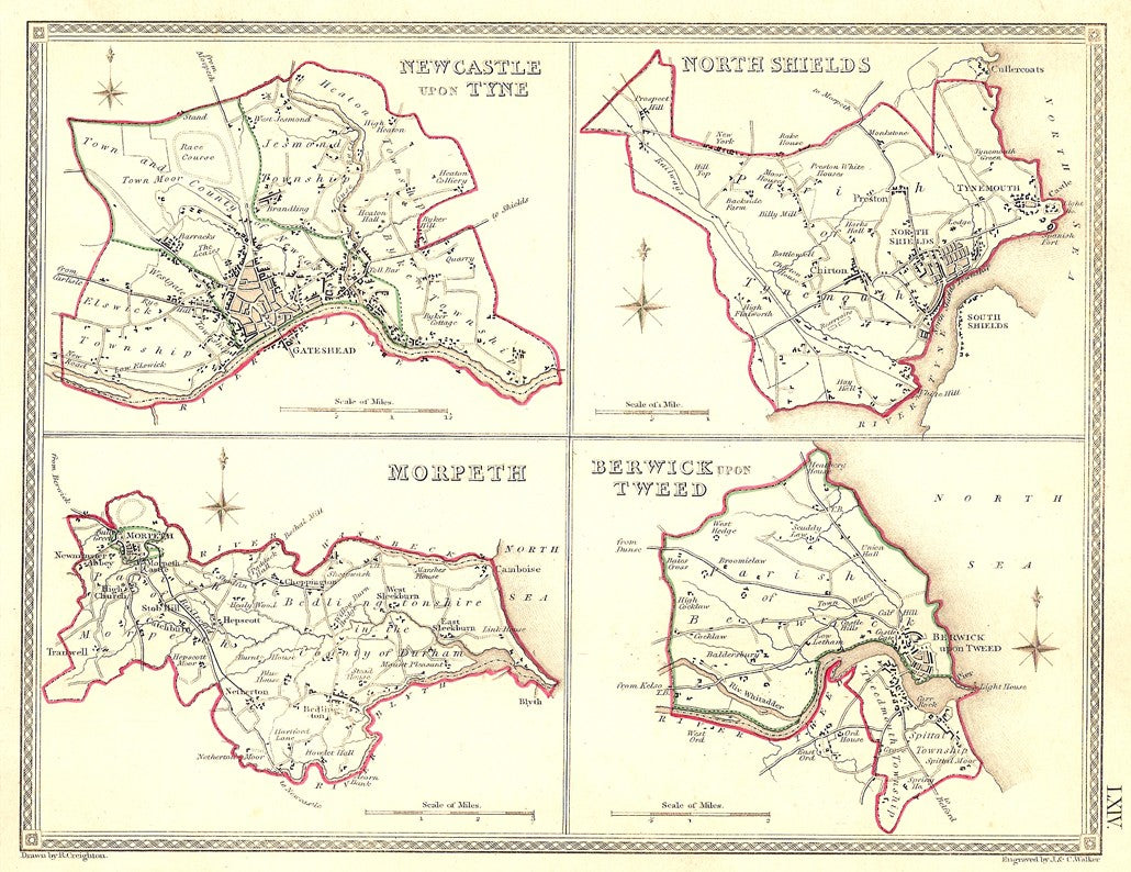 Newcastle Upon Tyne North Shields Morpeth Berwick Upon Tweed map