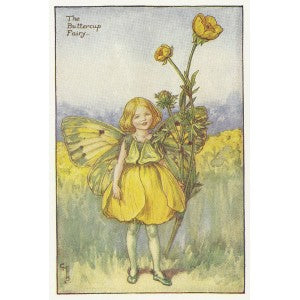 Buttercup Fairy vintage print