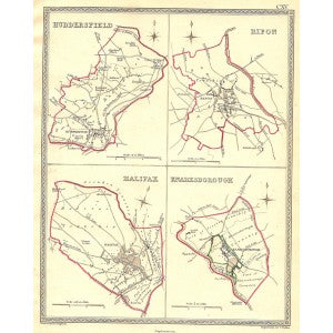 Huddersfield, Ripon, Halifax, Knaresborough
