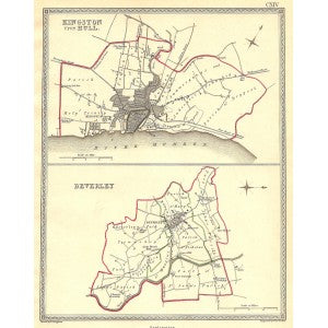 Kingston upon Hull Beverley Yorkshire parliamentary boundaries map