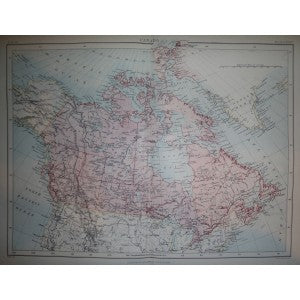 Canada antique map