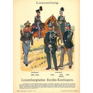 Luxembourg Luxemburgisches Bundes-Kontingent. Marechaussee 1832-1842 + Gendarmerie 1848,58,67. Luxembourg national contingent. Marechaussee 1832-1842 + Gendarmerie 1848,58,67