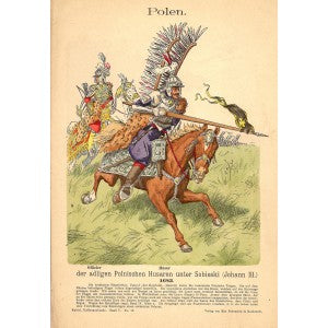 Polish Hussar antique print