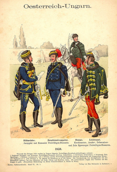Austro-Hungarian cavalry 1859