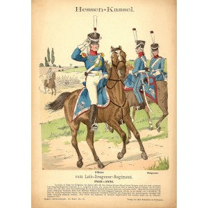 Hessen-Kassel, vom Leib-Dragoner-Regiment, 1813-1821 published 1893