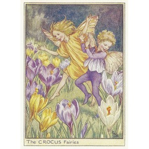 Flower Fairies Crocus Fairy vintage print for sale