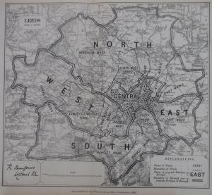 Leeds antique map