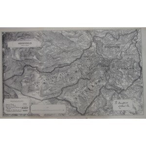 Sheffield antique map