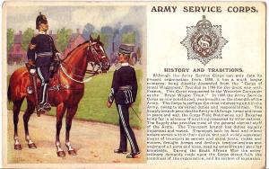 Army Service Corps antique postcard 1913
