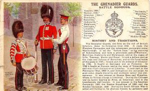 Grenadier Guards British Army antique postcard