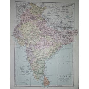 India antique map – Maps and Antique Prints