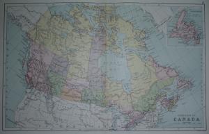 Canada antique map