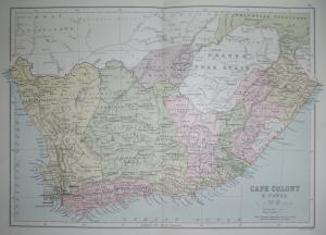 Cape Colony Natal antique map
