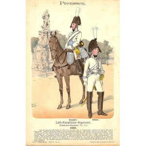 Preussen (Prussian) Leib-Karabinier-Regiment in 1806 uniforms published1895