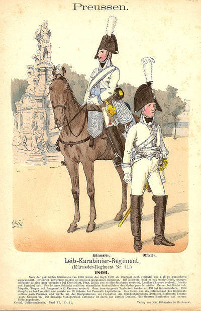 Preussen (Prussian) Leib-Karabinier-Regiment, 1806