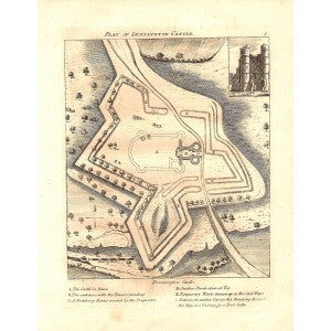 Donnington Castle Berkshire antique print