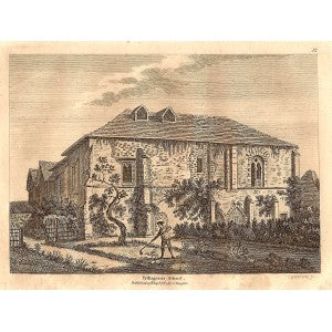 Pythagoras School Cambridge antique print 1783