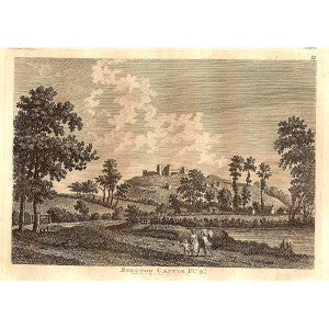 Beeston Castle Cheshire original antique print 1784