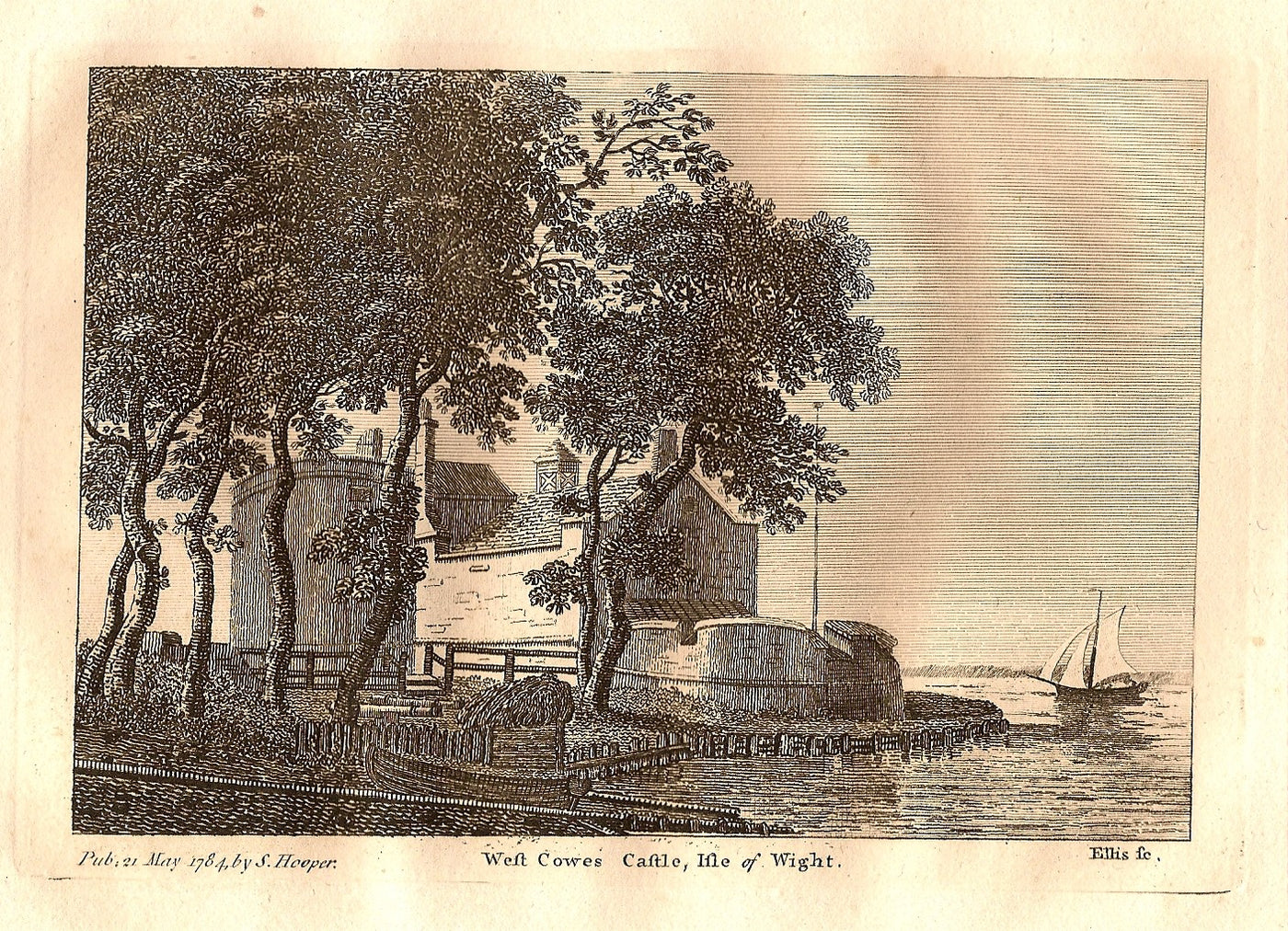 Cowes Castle Isle of Wight 1784
