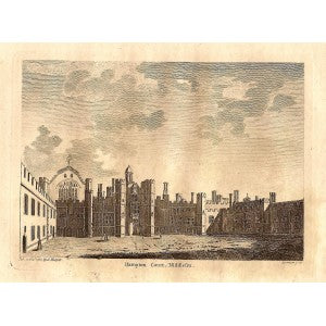 Hampton Court Palace Middlesex antique print