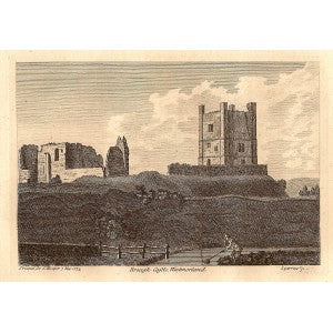 Brough Castle Westmorland antique print