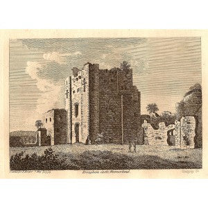 Brougham Castle Cumbria Westmorland antique print