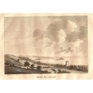 Mount's Bay Cornwall antique print