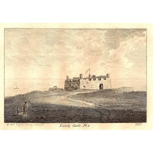 Lundy Castle Devonshire antique print