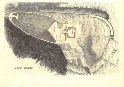 Lundy Castle ground-plan Devon