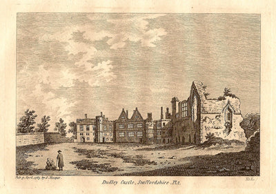 Dudley Castle Staffordshire antique print