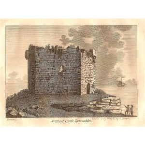 Portland Castle Dorsetshire antique print