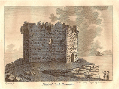 Portland Castle Dorsetshire antique print