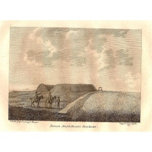 Dorchester Roman Amphitheatre antique print