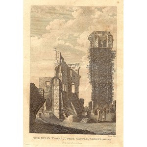 Corfe Castle Dorset The King's Tower 1784