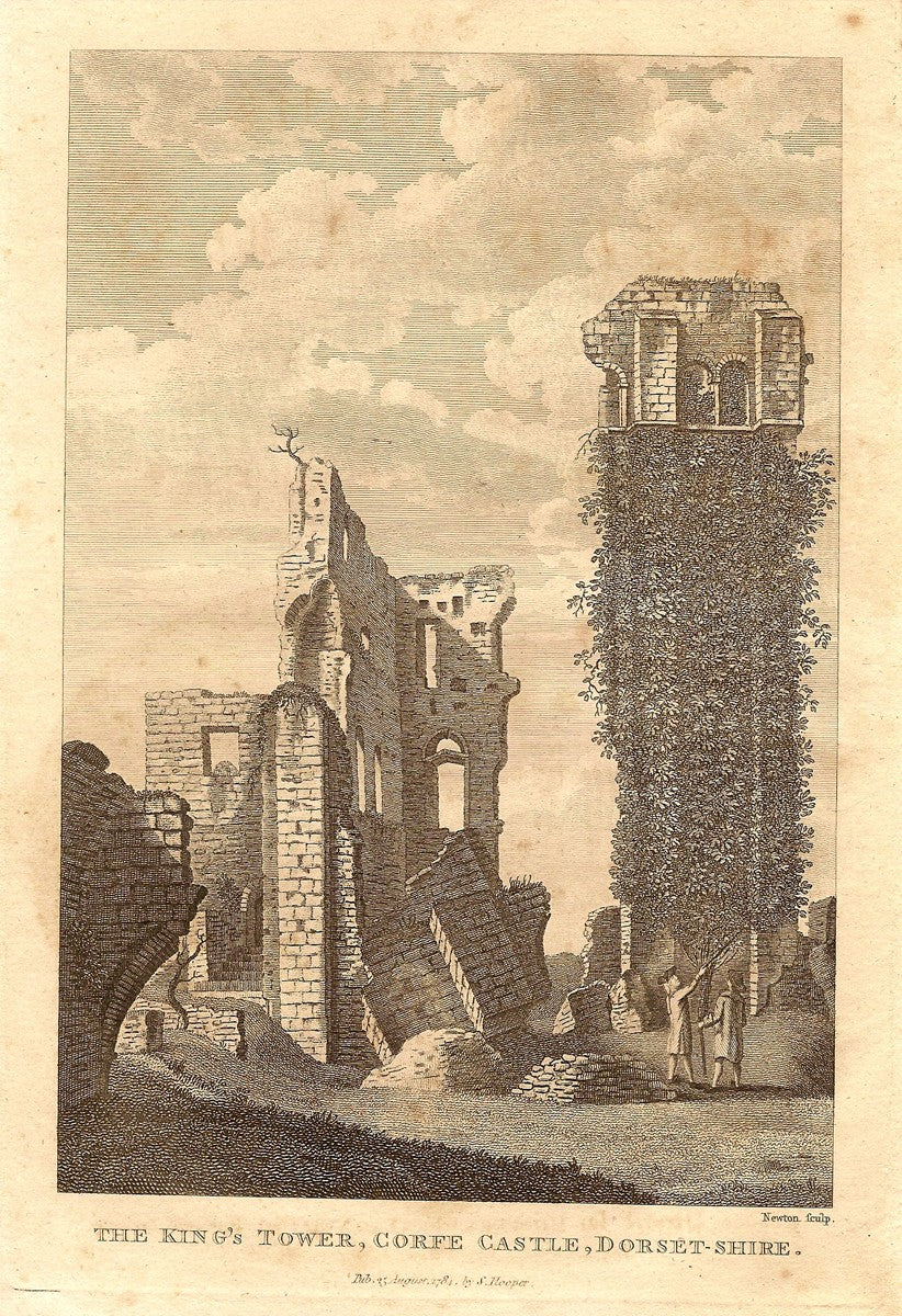 Corfe Castle Dorset The King's Tower 1784