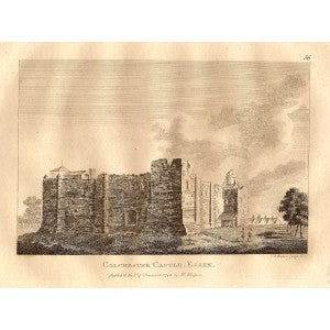 Colchester Castle Essex antique print 1783
