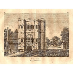 Netherhall or Nether Hall Essex antique print