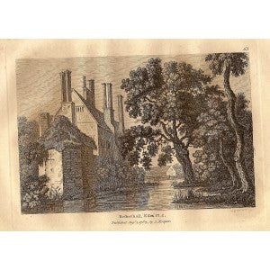 Netherhall or Nether Hall Essex antique print