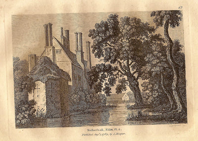 Netherhall or Nether Hall Essex antique print