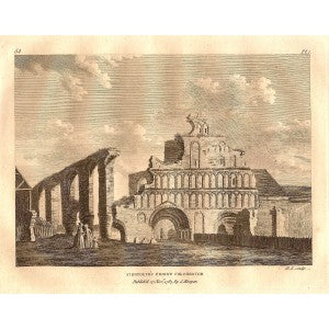 St Botolph's Priory Colchester Essex antique print