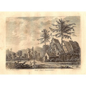 Farleigh Castle Chapel Somerset antique print 1785